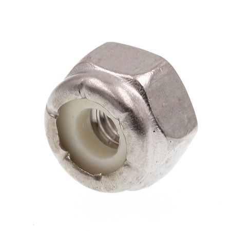 Nylon Insert Lock Nut, #8-32, 18-8 Stainless Steel, Not Graded, Plain, 25 PK